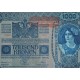 AUSTRIA 1000 KRONEN 1902 DAMA y AGUILA con SELLO ROJO HORIZONTAL (DEUTSCHOSTERREICH) Pick 60 BILLETE MBC++ Austro-Hungría