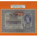 AUSTRIA 10000 KRONEN 1918 DAMA 1ª GUERRA MUNDIAL Sello ROJO (DEUTSCHOSTERREICH) Pick 66 BILLETE MBC++ Austro-Hungría