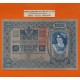 AUSTRIA 1000 KRONEN 1902 DAMA y AGUILA con SELLO ROJO VERTICAL (DEUTSCHOSTERREICH) Pick 59 BILLETE MBC++ Austro-Hungría