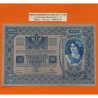 AUSTRIA 1000 KRONEN 1902 DAMA y AGUILA con SELLO ROJO VERTICAL (DEUTSCHOSTERREICH) Pick 59 BILLETE MBC++ Austro-Hungría