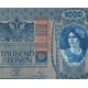AUSTRIA 1000 KRONEN 1902 DAMA y AGUILA con SELLO ROJO VERTICAL (DEUTSCHOSTERREICH) Pick 59 BILLETE MBC++ Austro-Hungría