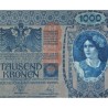 AUSTRIA 1000 KRONEN 1902 DAMA y AGUILA con SELLO ROJO VERTICAL (DEUTSCHOSTERREICH) Pick 59 BILLETE MBC++ Austro-Hungría