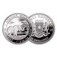 SOMALIA 100 SHILLINGS 2019 ELEFANTE AFRICANO y CRIA MONEDA DE PLATA Oz silver 1 ONZA 2022 Cápsula