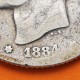 . @LA MÁS RARA@ ESPAÑA Rey ALFONSO XII 1 PESETA 1884 * -- / -- Tipo PATILLAS MSM KM.686 MONEDA DE PLATA Spain silver R/3