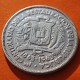 @RARA@ REPUBLICA DOMINICANA 1/2 PESO 1963 CENTENARIO DE LA RESTAURACIÓN DE LA REPÚBLICA KM.29 MONEDA DE PLATA MBC- Dominican