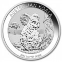 AUSTRALIA 1 DOLAR 2017 KOALA MONEDA DE PLATA PURA 999 Silver Dollar Oz ONZA Troy CAPSULA