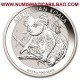 AUSTRALIA 1 DOLAR 2018 KOALA MONEDA DE PLATA PURA 999 Silver Dollar Oz ONZA Troy CAPSULA