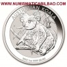 AUSTRALIA 1 DOLAR 2018 KOALA MONEDA DE PLATA PURA 999 Silver Dollar Oz ONZA Troy CAPSULA