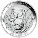 AUSTRALIA 1 DOLAR 2021 KOALA MONEDA DE PLATA PURA 999 Silver Dollar Oz ONZA Troy CAPSULA