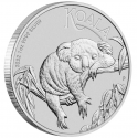 AUSTRALIA 1 DOLAR 2022 KOALA MONEDA DE PLATA PURA 999 Silver Dollar Oz ONZA Troy CAPSULA