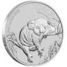 AUSTRALIA 1 DOLAR 2022 KOALA MONEDA DE PLATA PURA 999 Silver Dollar Oz ONZA Troy CAPSULA