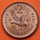 1º AÑO DE EMISIÓN x FALKLAND 2 PENIQUES 1974 GAVIOTA y REINA ISABEL II KM.3 MONEDA DE BRONCE EBC + PÁTINA 2 Pence ISLAS MALVINAS