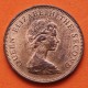 1º AÑO DE EMISIÓN x FALKLAND 2 PENIQUES 1974 GAVIOTA y REINA ISABEL II KM.3 MONEDA DE BRONCE EBC + PÁTINA 2 Pence ISLAS MALVINAS