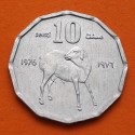 SOMALIA 10 SENTI 1976 CABRA SALVAJE KM.26 MONEDA DE ALUMINIO SC- Somali Republic