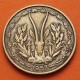 TOGO AFRICA OCCIDENTAL FRANCESA 25 FRANCOS 1957 ANTILOPE KM.9 MONEDA DE LATON MBC+ Antes SENEGAL, NIGER, DAHOMEY...