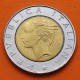 ITALIA 500 LIRAS 1997 POLICIA DEL ESTADO POLIZIA DI STATO KM.187 MONEDA BIMETALICA SC Italy 500 Lire