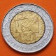 ITALIA 500 LIRAS 1997 POLICIA DEL ESTADO POLIZIA DI STATO KM.187 MONEDA BIMETALICA SC Italy 500 Lire