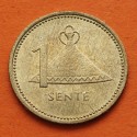 LESOTHO 1 SENTE 1979 GENERAL MOSHOESHOE II KM.16 MONEDA DE LATON EBC Africa