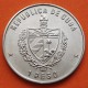 CUBA 1 PESO 1980 MARIPOSA Serie FLORA CUBANA KM.52 MONEDA DE NICKEL SC- Caribe coin