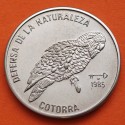 CUBA PESO 1985 COTORRA - DEFENSA DE LA NATURALEZA KM.183 MONEDA DE NICKEL SC Caribe coin
