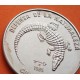 @IMPERFECCIONES@ VCUBA 1 PESO 1985 COCODRILO - DEFENSA DE LA NATURALEZA KM.181 MONEDA DE NICKEL SC- Caribe coin