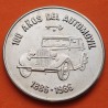 CUBA 1 PESO 1986 COCHE ANTIGUO 100 AÑOS DEL AUTOMOVIL KM.134 MONEDA DE NICKEL SC + IMPERFECCIONES