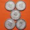 . @OFERTA@ BILBAO 1976 aprox. 5 MEDALLAS DE PLATA SEÑORÍO DE VIZCAYA - PERSONAJES 126,50 gramos 917 Ley 39 mm