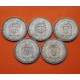 . @OFERTA@ BILBAO 1976 aprox. 5 MEDALLAS DE PLATA SEÑORÍO DE VIZCAYA - PERSONAJES 126,50 gramos 917 Ley 39 mm