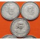 . @OFERTA@ BILBAO 1976 aprox. 5 MEDALLAS DE PLATA SEÑORÍO DE VIZCAYA - PERSONAJES 126,50 gramos 917 Ley 39 mm