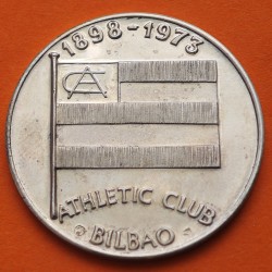 . @OFERTA@ BILBAO 1973 1898 MEDALLA DE PLATA 75 ANIVERSARIO DEL ATHLETIC CLUB DE BILBAO 32 mm 13,80 gramos