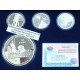 . 7,40 ONZAS de PLATA PURA x España 10 EUROS 2005 + 50 EUROS 2005 IV CENTENARIO DEL QUIJOTE PLATA ESTUCHE FNMT NO CARÁTULA
