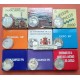 . 9 monedas x ESPAÑA 1000 PESETAS 1995+1996+1997+1998+1999+2000 PLATA ESTUCHE CERTIFICADO FNMT Serie completa