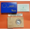 ESPAÑA 1 ECU 1992 PUERTA DE ALCALA MADRID CAPITAL EUROPEA DE LA CULTURA MONEDA DE PLATA PROOF ESTUCHE