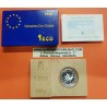 ESPAÑA 1 ECU 1994 DON QUIJOTE y LOS MOLINOS DE VIENTO MONEDA DE PLATA PROOF ESTUCHE CERTIFICADO FNMT