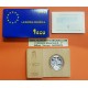 ESPAÑA 1 ECU 1995 LA MARINA ESPAÑOLA BARCO y TIMON MONEDA DE PLATA PROOF ESTUCHE FNMT + PEGATINA