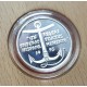 ESPAÑA 1 ECU 1995 LA MARINA ESPAÑOLA BARCO y TIMON MONEDA DE PLATA PROOF ESTUCHE FNMT + PEGATINA