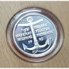 ESPAÑA 1 ECU 1995 LA MARINA ESPAÑOLA BARCO y TIMON MONEDA DE PLATA PROOF ESTUCHE FNMT