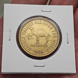 . @TOKEN@ ESTADOS UNIDOS 20 CIGARETTES CAMEL Año 1956 CAMELLO MONEDA DE LATÓN SC 30 mm