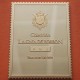 0,79 Onzas LINGOTE DE PLATA PURA y BAÑO DE ORO x ESPAÑA forma de sello 10 PESETAS - REY CARLOS III