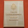 0,71 Onzas LINGOTE DE PLATA PURA y BAÑO DE ORO x ESPAÑA forma de sello 1 PESETA - REY FERNANDO VII ENTRONADO