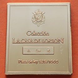 0,35 Onzas LINGOTE DE PLATA PURA y BAÑO DE ORO x ESPAÑA forma de sello 2 REALES 1851 CERTIFICADO ISABEL II