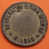 . @RARA@ BILBAO 5 CENTIMOS FICHA DE COOPERATIVA CIVICO MILITAR MONEDA DE LATON - RESELLO