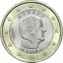 1º AÑO DE EMISIÓN x MONACO 1 EURO 2007 REY ALBERTO I MONEDA SC BIMETALICA Principado de Monaco