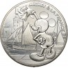 FRANCIA 10 EUROS 2018 MICKEY & LA FRANCE BARCO VELERO MONEDA DE PLATA SC + DEFECTOS