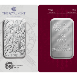 . @0ENVÍO HOY@ Lingote INGLATERRA 1 ONZA 2026 DIOS LOKI MEDALLA DE PLATA Serie Dioses Nórdicos OZ