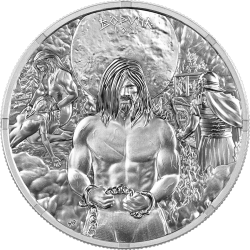 . @0ENVÍO HOY@ ALEMANIA 5 MARK 2026 BODVAR EL GUERRERO La Saga Perdida MONEDA DE PLATA Germania Mint ONZA OZ CERTIFICADO