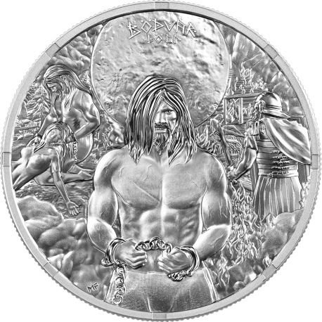 . @0ENVÍO HOY@ ALEMANIA 5 MARK 2026 BODVAR EL GUERRERO La Saga Perdida MONEDA DE PLATA Germania Mint ONZA OZ CERTIFICADO