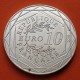 FRANCIA 10 EUROS 2018 MICKEY & LA FRANCE BARCO VELERO MONEDA DE PLATA SC + DEFECTOS