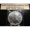 ESTADOS UNIDOS 1 DOLAR 1988 EAGLE LIBERTY MONEDA DE PLATA PURA SC $1 Dollar Coin USA UNITED STATES ONZA OZ OUNCE