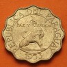 PARAGUAY 50 CENTIMOS 1953 LEON PAZ y JUSTICIA KM.28 MONEDA DE LATON EBC @LOBULADA@ R/2